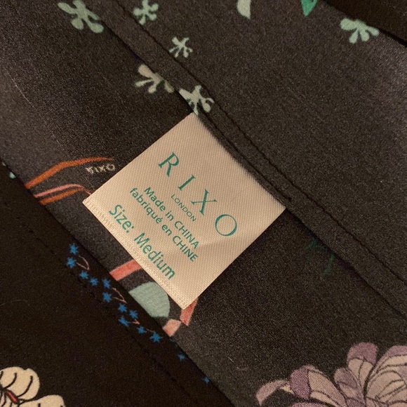 Rixo London Thaila Space Silk Midi Skirt with Thigh Slit Size M Margo Robbie - Picture 6 of 13